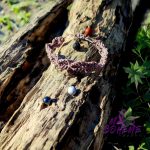 Bracelet Feuille Perles Laiton