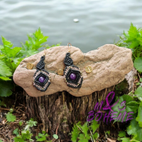 Boucles d'Oreilles Yago Améthyste